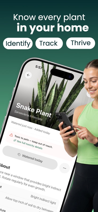 PlantCare+ on iPhone
