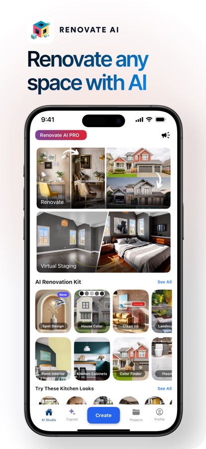 Renovate AI on iPhone